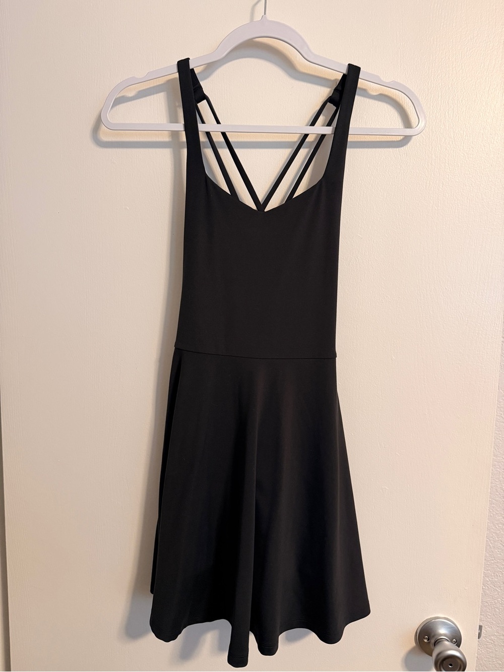 Black Strappy Fit & Flare Dress - Women